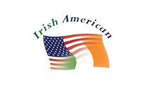 U.S. & Irish Flags Blended, With Text 2 Royalty Free Stock Photography
