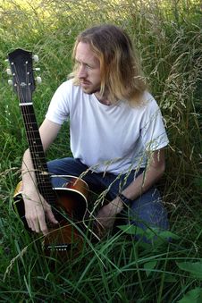 The Guitar Player Stock Image The Guitar Player Stock Image