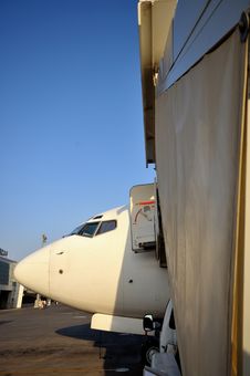 Airplane In Airport Of Ercan, Cyprus Stock Photos Airplane In Airport Of Ercan, Cyprus Stock Photos