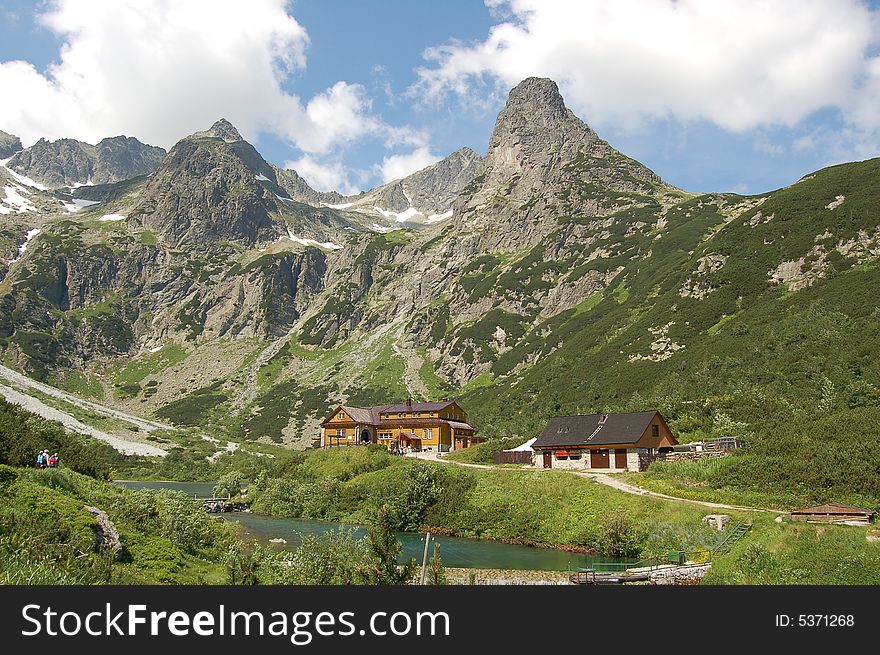 House in mountains