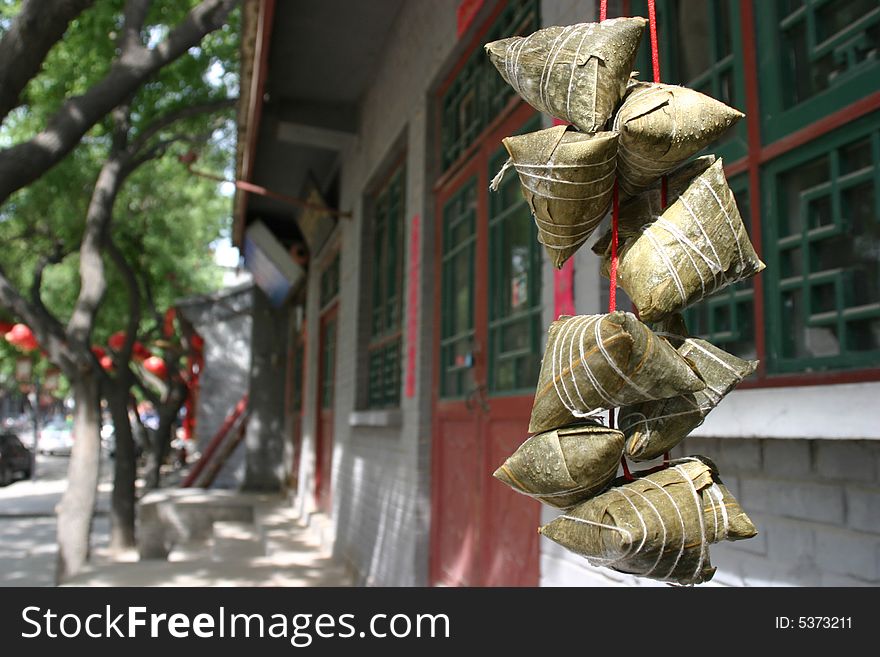 Dumplings of Chinese traditional food of traditional Chinese Dragon Boat Festival holiday