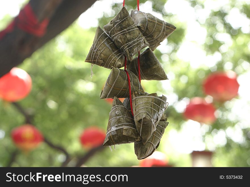 Dumplings of Chinese traditional food of traditional Chinese Dragon Boat Festival holiday