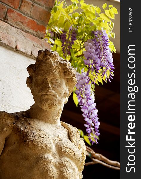 A statue of Hercules, Juliet's Tomb, Verona, Italy