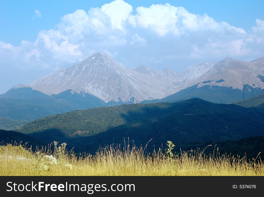 Mountain landscape in summer time. Mountain landscape in summer time