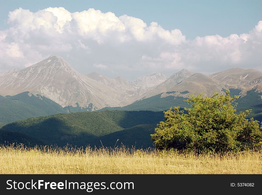 Mountain landscape in summer time. Mountain landscape in summer time