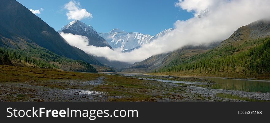 Lake Akkem, Altai, Siberia, Russia. Lake Akkem, Altai, Siberia, Russia
