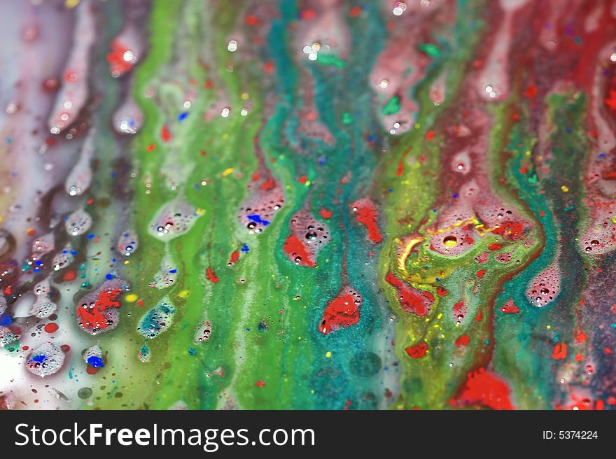 Wet Abstract Painting