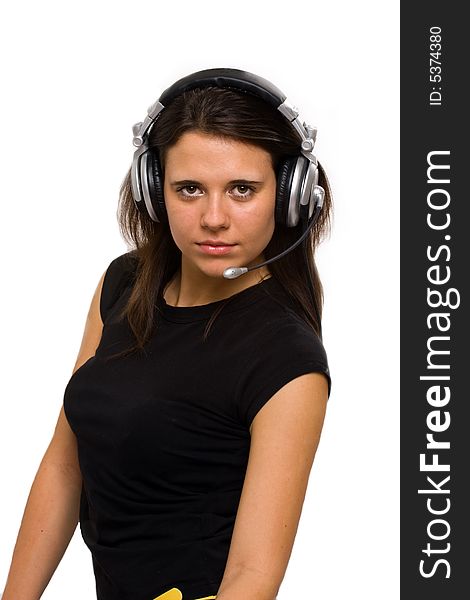 Female Operator With Headset