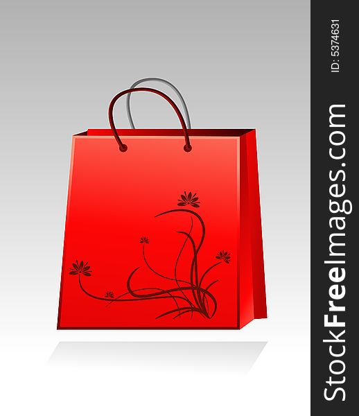 The shopping bag, illustration