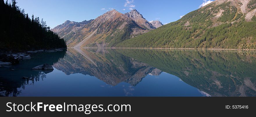Lake Kusherla, Altai, Siberia, Russia. Lake Kusherla, Altai, Siberia, Russia