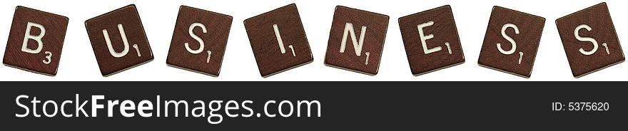 Isolated photo of scrabble letters saying, “. Isolated photo of scrabble letters saying, “