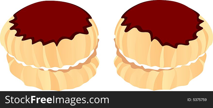 Two cakes