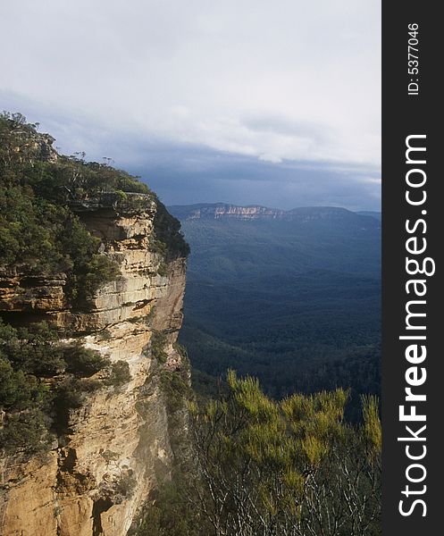 The Blue Mountains west of Sydney in Australia. The Blue Mountains west of Sydney in Australia.