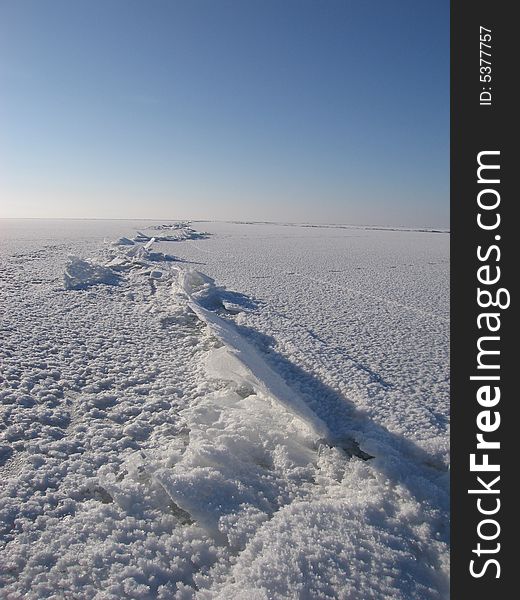 The Baikal lake. The Crack. Russia, 2008.