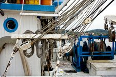 On Deck Of A Trawler Royalty Free Stock Photo On Deck Of A Trawler Royalty Free Stock Photo