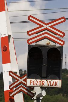 Railroad Crossing Royalty Free Stock Photo Railroad Crossing Royalty Free Stock Photo