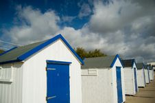 Beach Huts And Sky Royalty Free Stock Photo Beach Huts And Sky Royalty Free Stock Photo