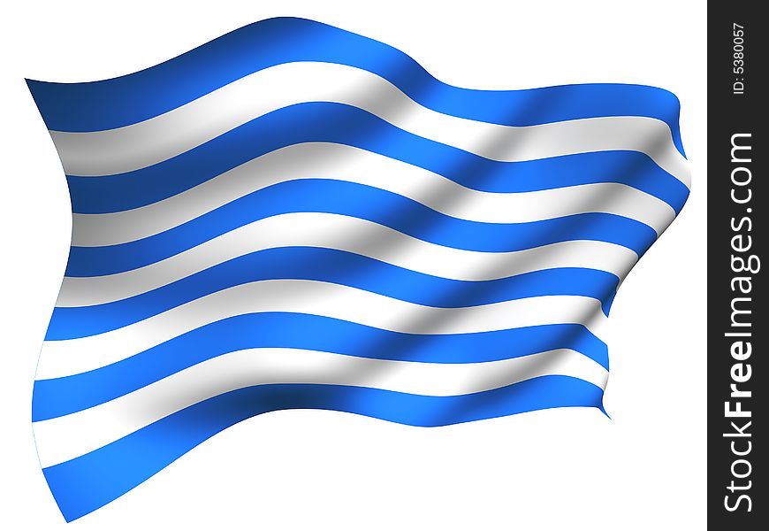 Flag With Blue Band