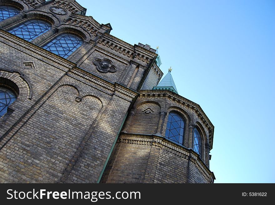 This is an image of the St. Pauli church located in Malmoe.