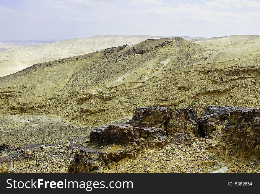 Hills and stones of Judean desert