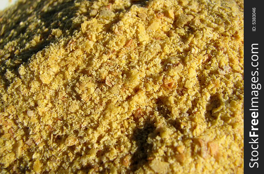 Close-up a cereal texture. Close-up a cereal texture