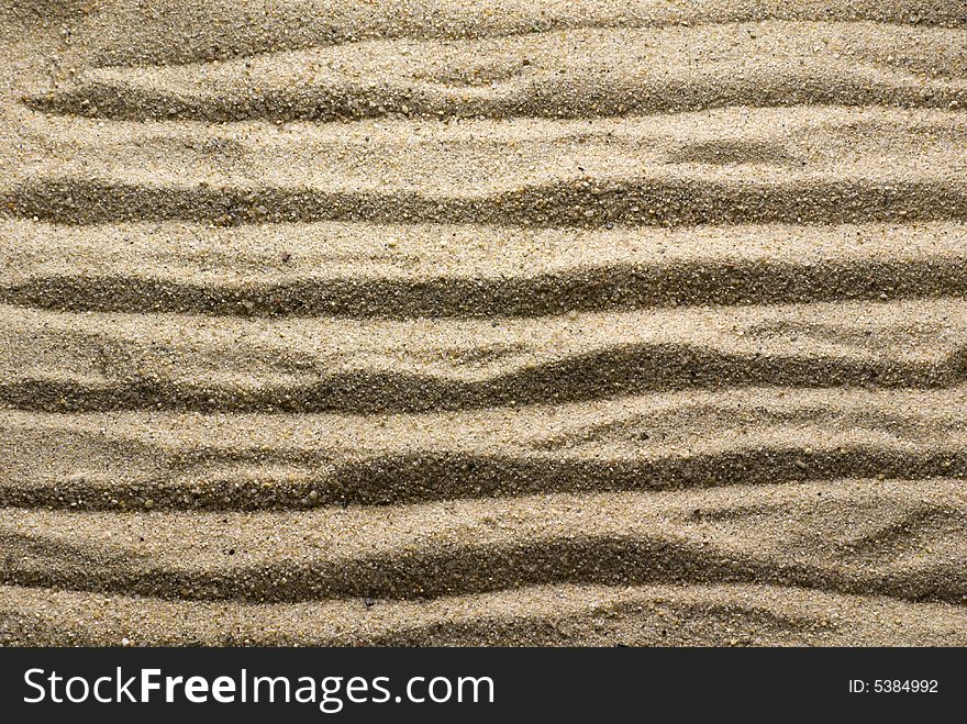 Simple pattern on sand surface. Simple pattern on sand surface