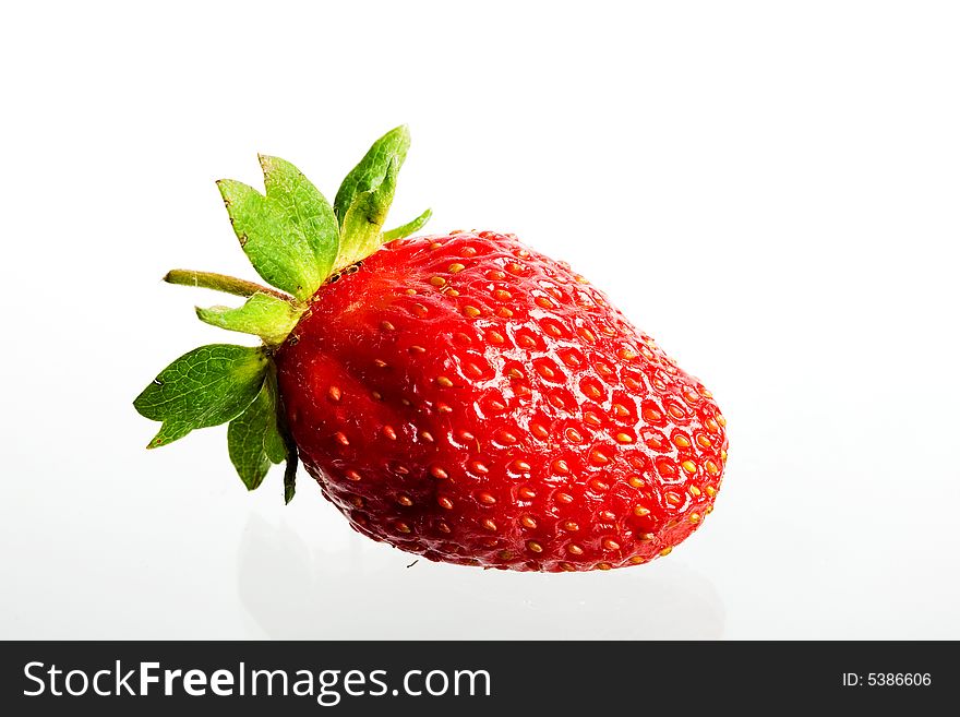 An image of strawberry isolated on white. An image of strawberry isolated on white