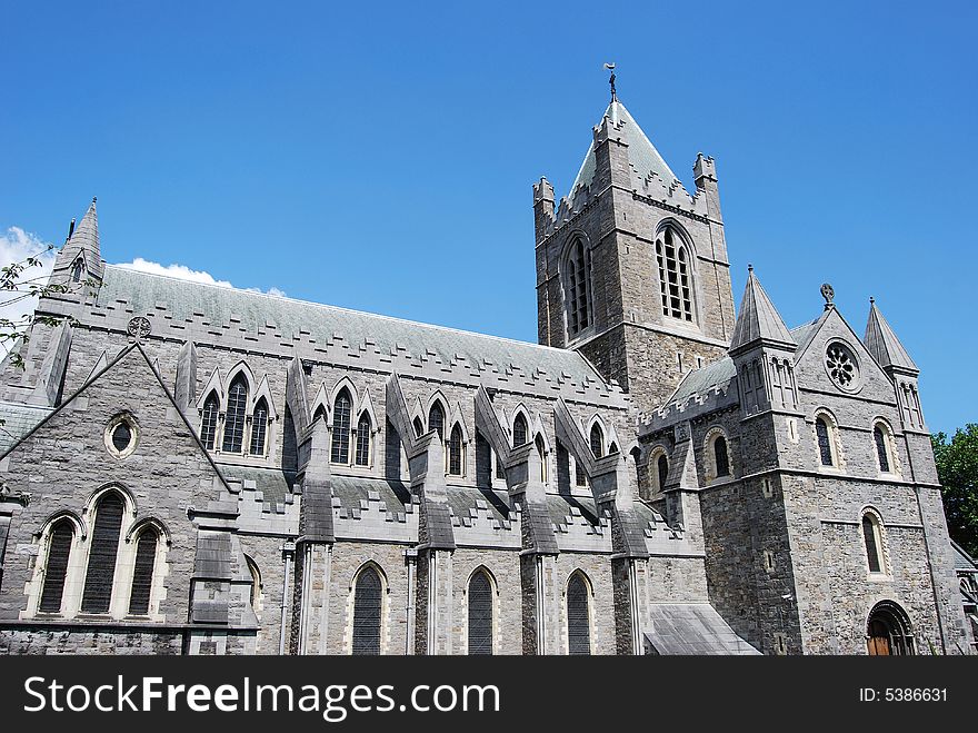 View of Christ Church Cathedral, Dublin, Ireland