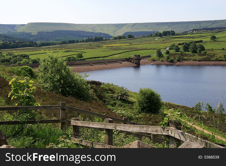 Digley Reservoir is situated near Holme Bridge on the moorland edge surrounded by farmland. Nearby is Holmfirth in west Yorkshire England, home of the popular BBC comedy Last of the Summer Wine.