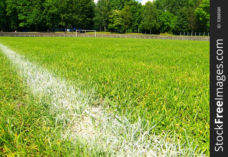 This is a football grass. This is a football grass.