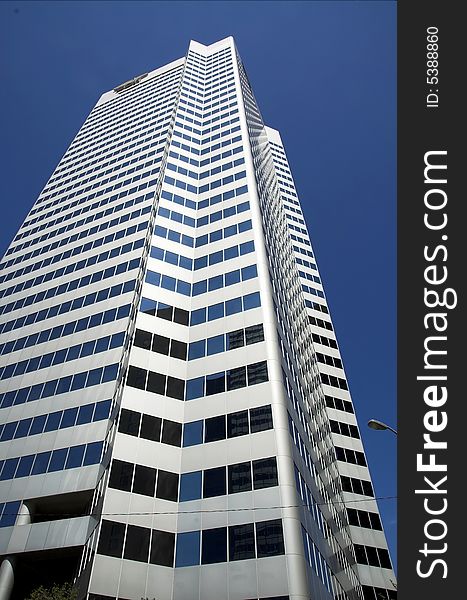 Skyscrapers in Edmonton Alberta's city center.