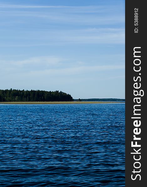 Lake in a summer day (location Finland)