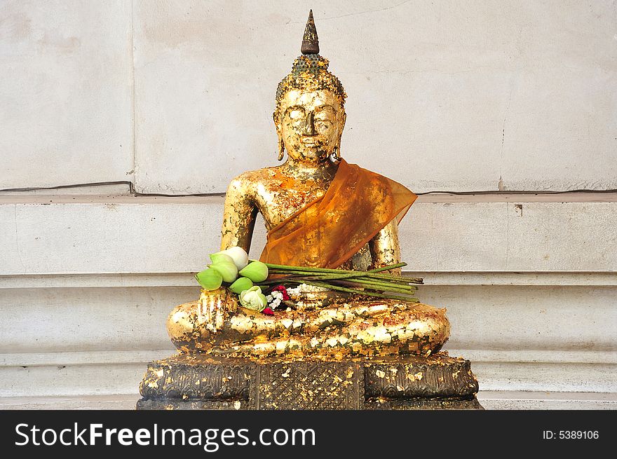 In Thailand the city of Ayutthaya was founded in 1350 today is an impressive archaeological park; here a view of a seated Buddha at the Phra Sri Sanphet. In Thailand the city of Ayutthaya was founded in 1350 today is an impressive archaeological park; here a view of a seated Buddha at the Phra Sri Sanphet