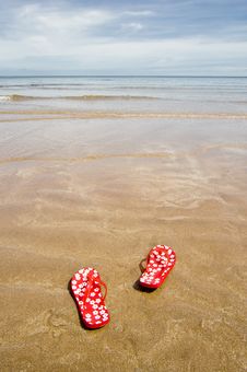 Beach Sandals Stock Photography Beach Sandals Stock Photography