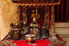 Thailand Ayutthaya Wat Phanan Choeng Stock Photos