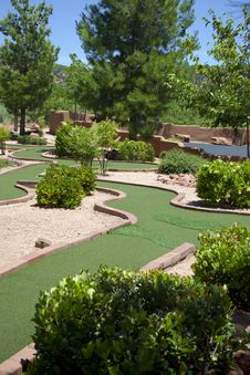 Outdoor Miniature Golf Game Stock Images Outdoor Miniature Golf Game Stock Images