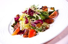 Vegetable Salad With Cheese Royalty Free Stock Photography Vegetable Salad With Cheese Royalty Free Stock Photography