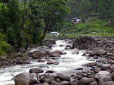 River Flowing From The Mountains Stock Photo River Flowing From The Mountains Stock Photo