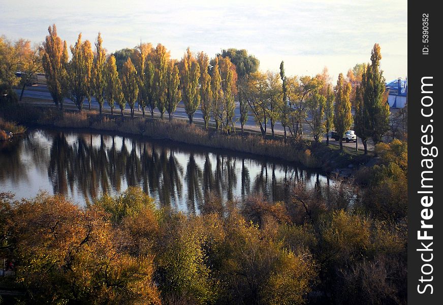Lake near the river in Zaporozhye. Lake near the river in Zaporozhye