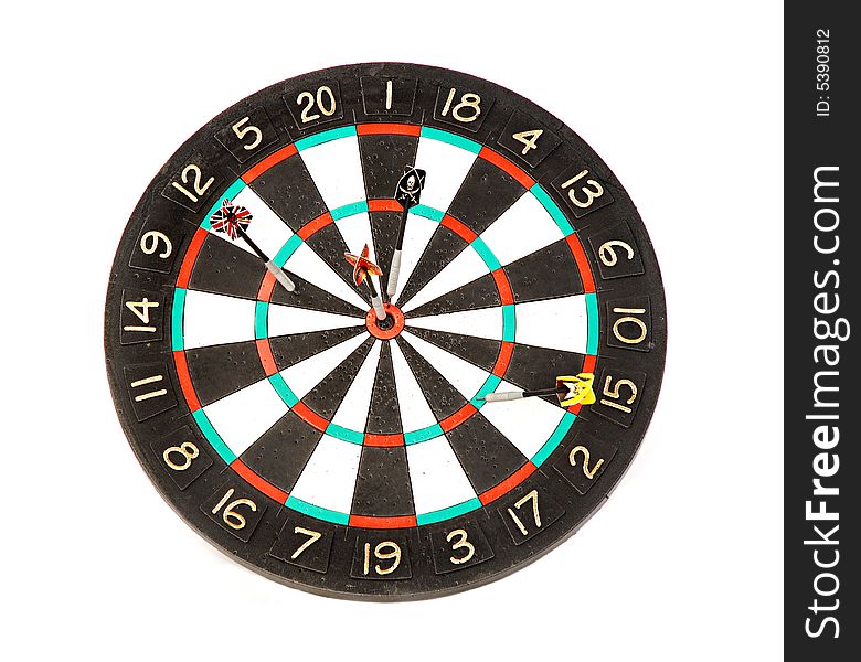 Darts - sports game on a white background