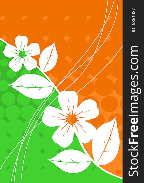 Vector illustration of flower background. Vector illustration of flower background