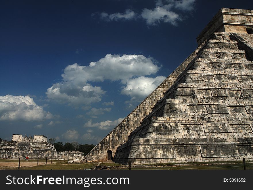 The Mayan Pyramid of Chichen Itza, Mexico,