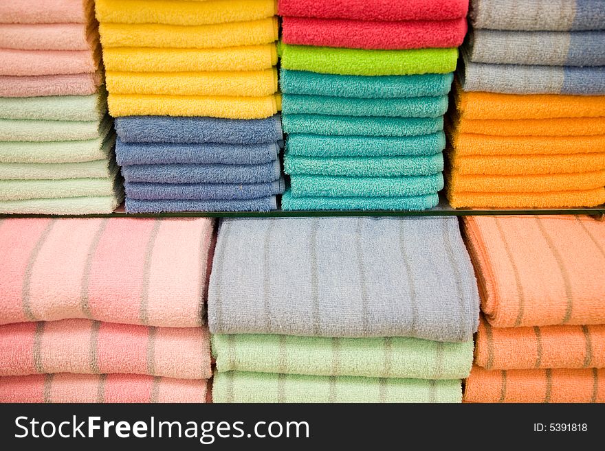 A photo of a stack of towels