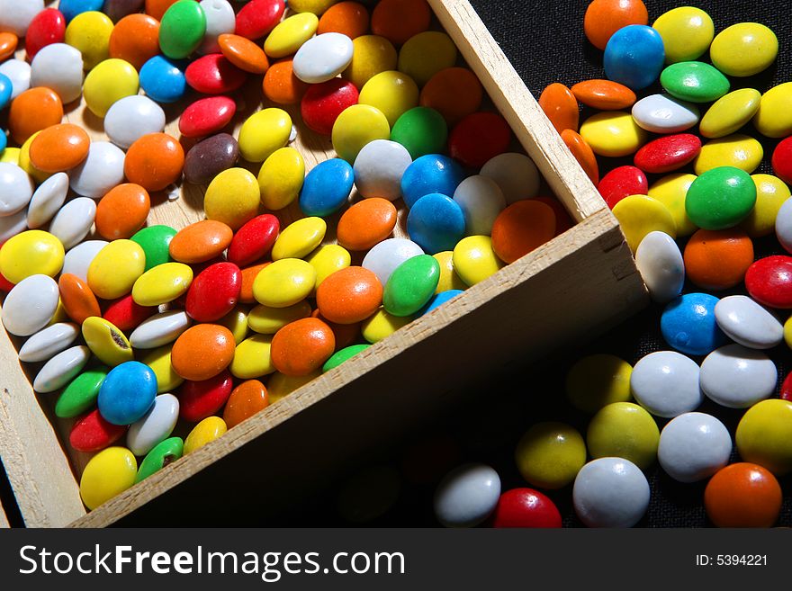 Many colored candies for kids