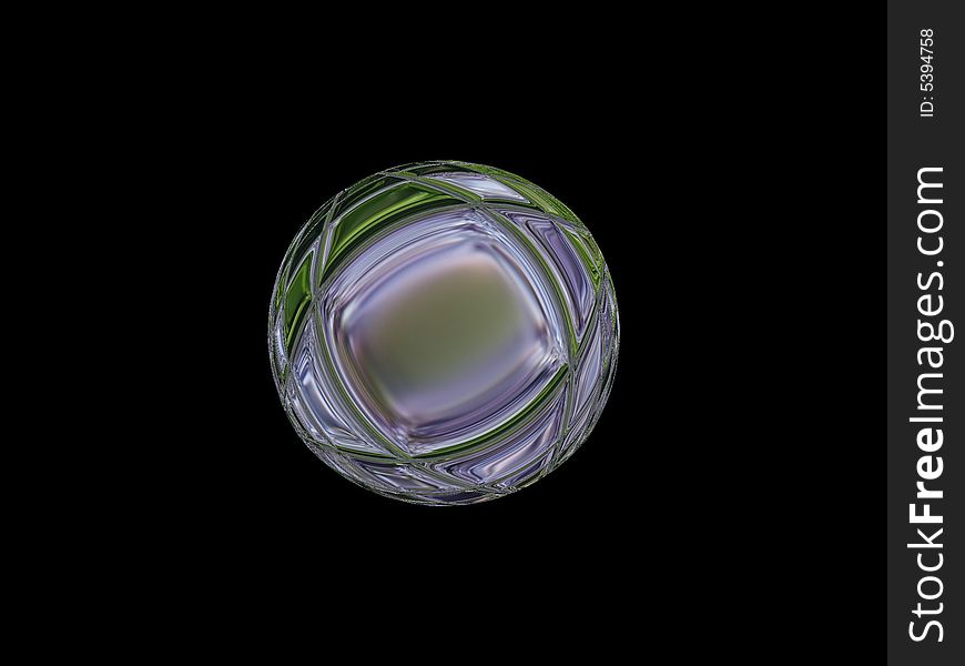 Beautiful image on an cristal ball. Beautiful image on an cristal ball