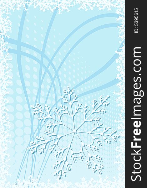 Vector illustration of christmas snowflake decoration