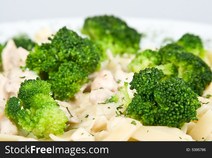 Union dose with escarole loaf of cheese chicken plus Italian isolated on white close-up