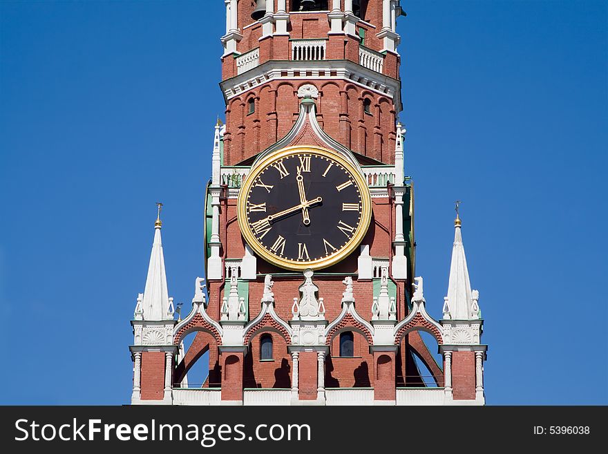 Clock on the Kremlin tower
