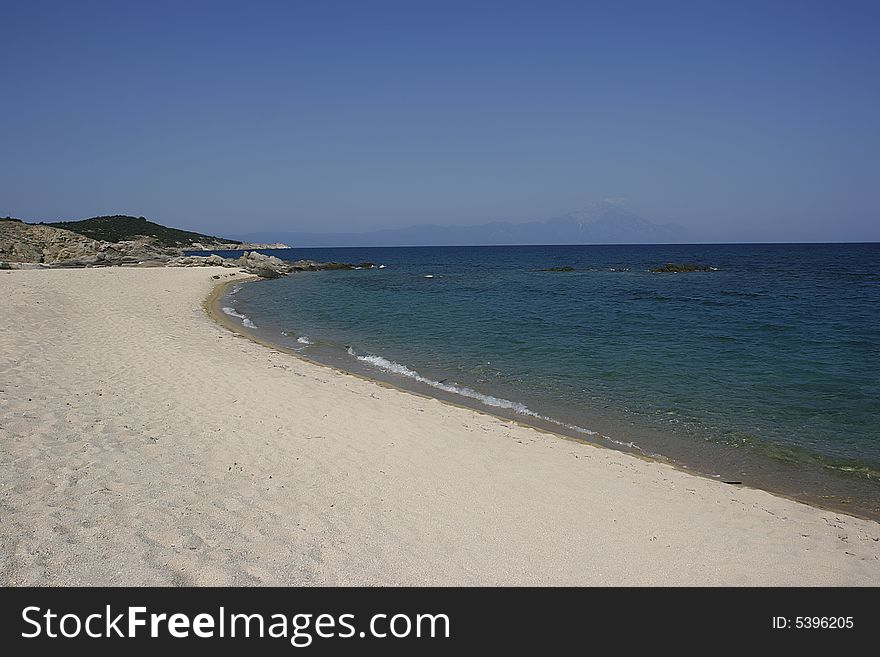 Beach view, Sarti in Chalkidiki, greece