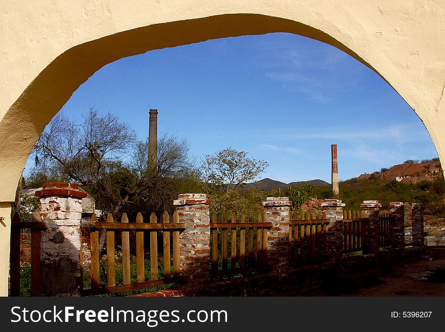 Triunfo Village. Old town in Baja California Sur, Mexico